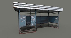 bus stop 3D model