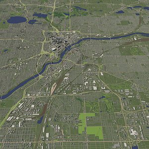 USA - city and urban 3D