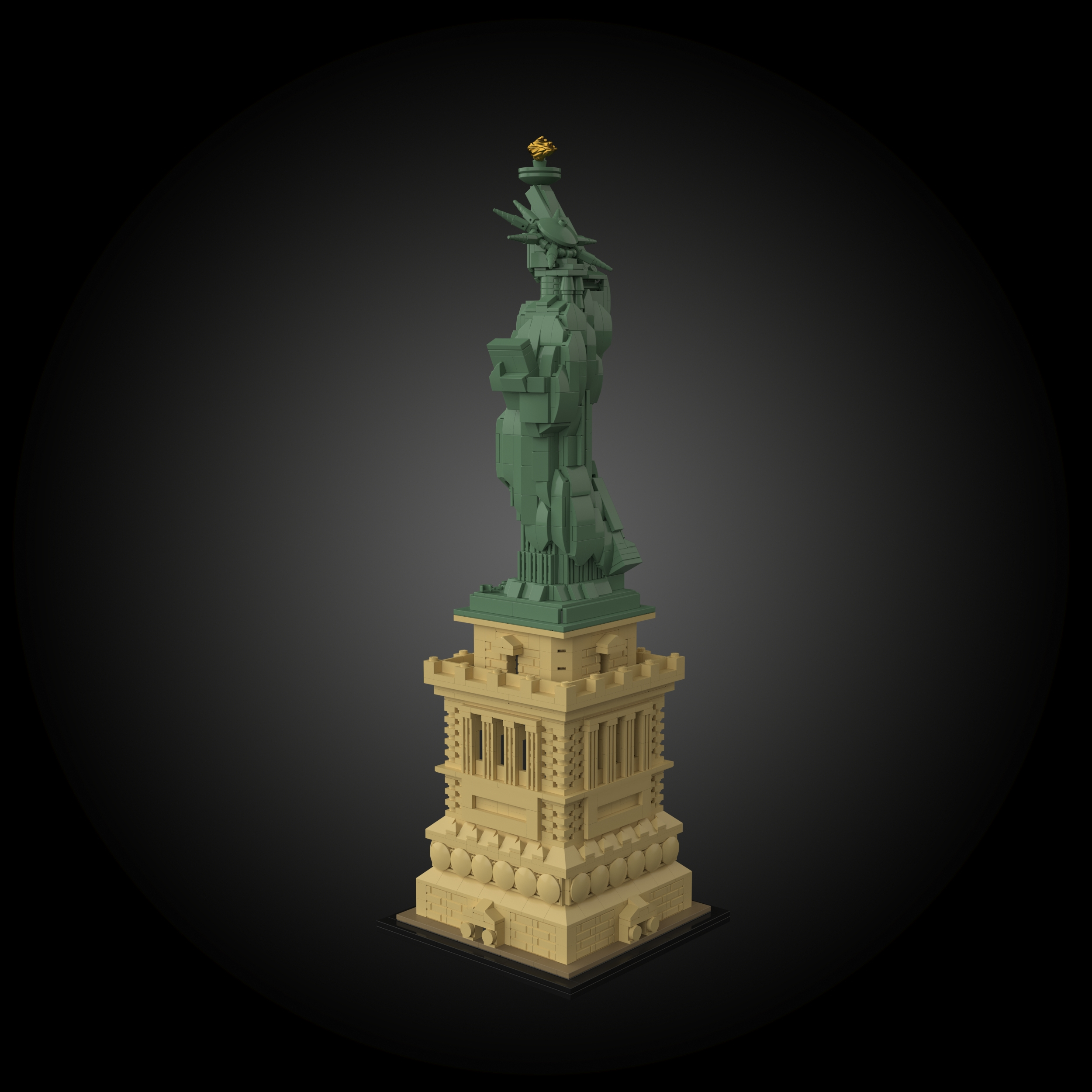 Lego 21042 Liberty Staue of Liberty 3D 모델 - TurboSquid 1419796