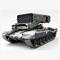 Russian TOS-1 Buratino TOS-1A Solntsepyok destroyed by Ukrainian army