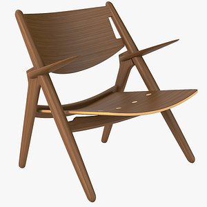 Photorealistic Ch28 Wood Carl Hansen Son Armchair