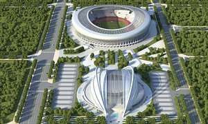 3D model Stadium 01