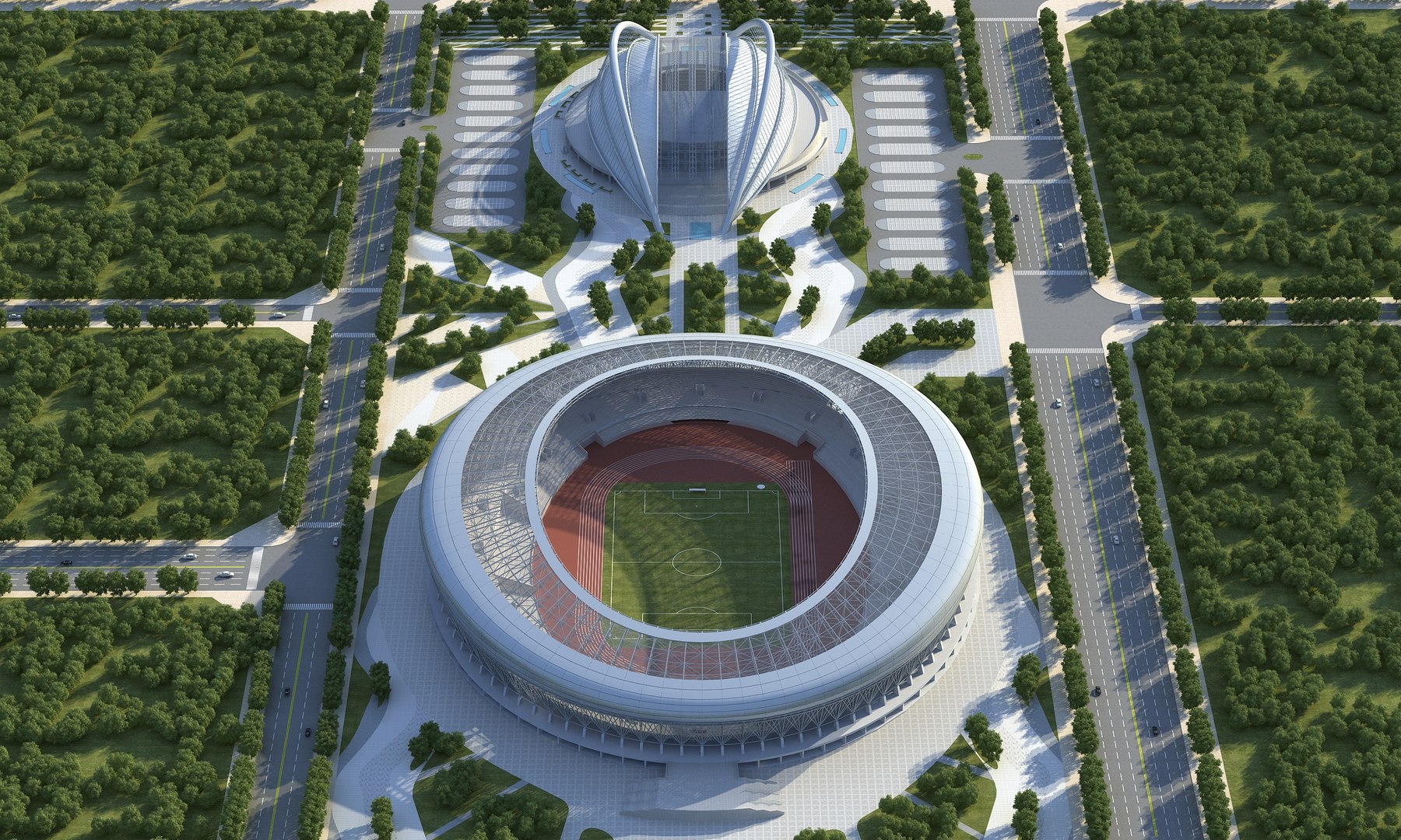 3D Model Stadium 01 - TurboSquid 2326035
