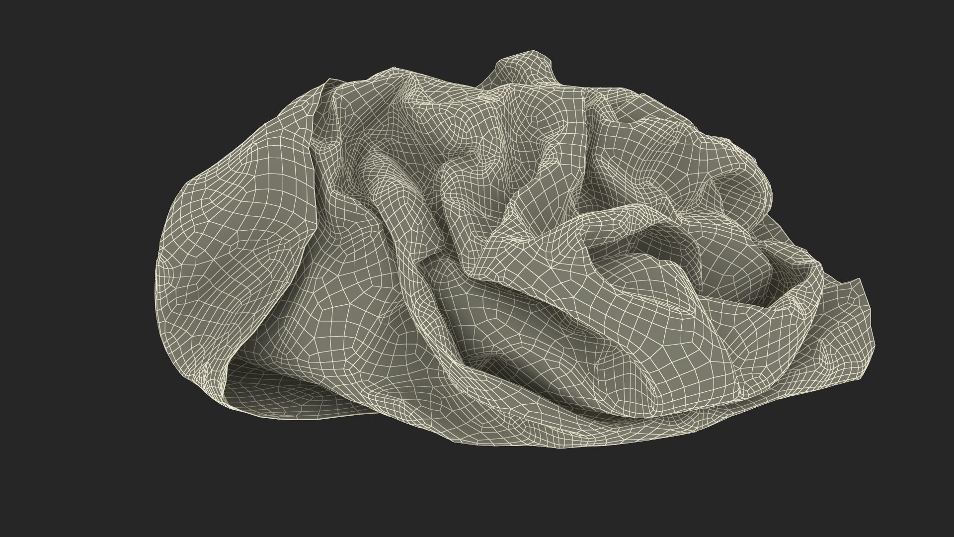 Napkin Crumpled Dirty 3D - TurboSquid 2239769