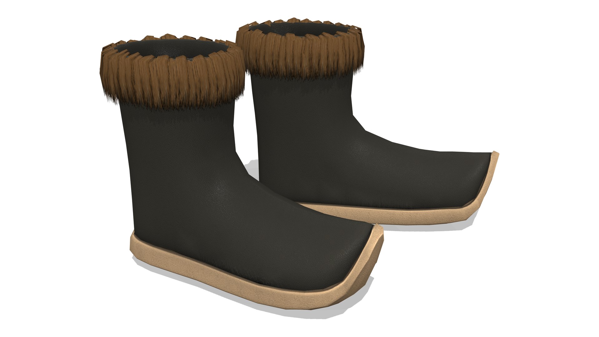 3D Mongol Warrior Steps Boots Model - TurboSquid 1965291