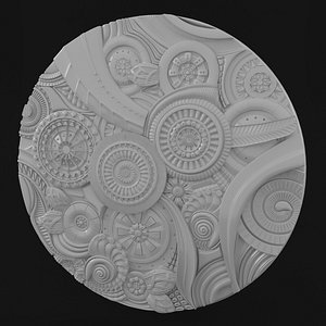 Ceiling wall stucco molding.