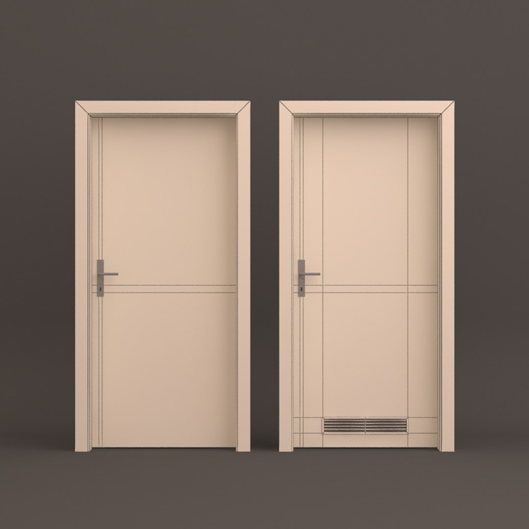 3D Room Door 1 - TurboSquid 1383514
