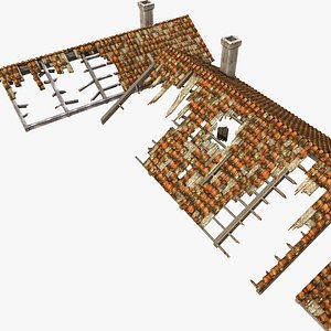 3d roofing debris model
