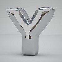 Y Balloon Silver