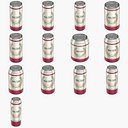 Colección de paquetes de latas de cerveza cerradas