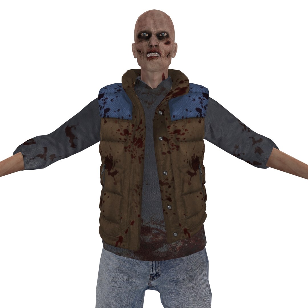3d Model Rigged Zombie