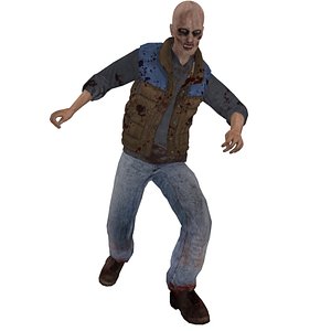 3d model rigged zombie