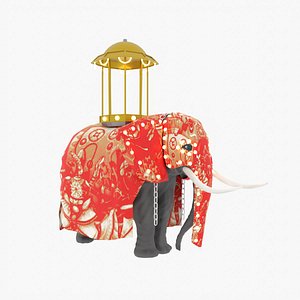 SriLankan Cultural Ceremonial Tusker mammal with casket