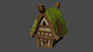 house low-poly 3D