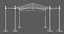 Prolyte MPT 12x10 roof with side wings 3m original