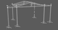 Prolyte MPT 12x10 roof with side wings 3m original