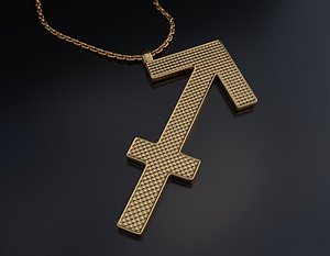 Sagittarius Pendant 3D