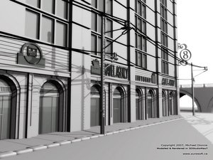 3d new york city street