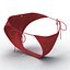 3d bathing suit red model