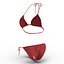 3d bathing suit red model