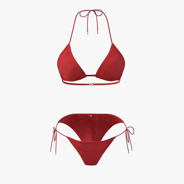 3d bathing suit red model