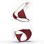 3d bathing suit red model