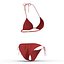 3d bathing suit red model