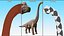 Brachiosaurus Dinosaur Rigged
