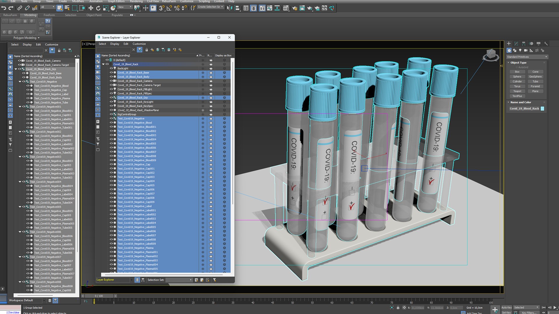 Covid 19 Blood Vial Rack 3D Model - TurboSquid 2125392