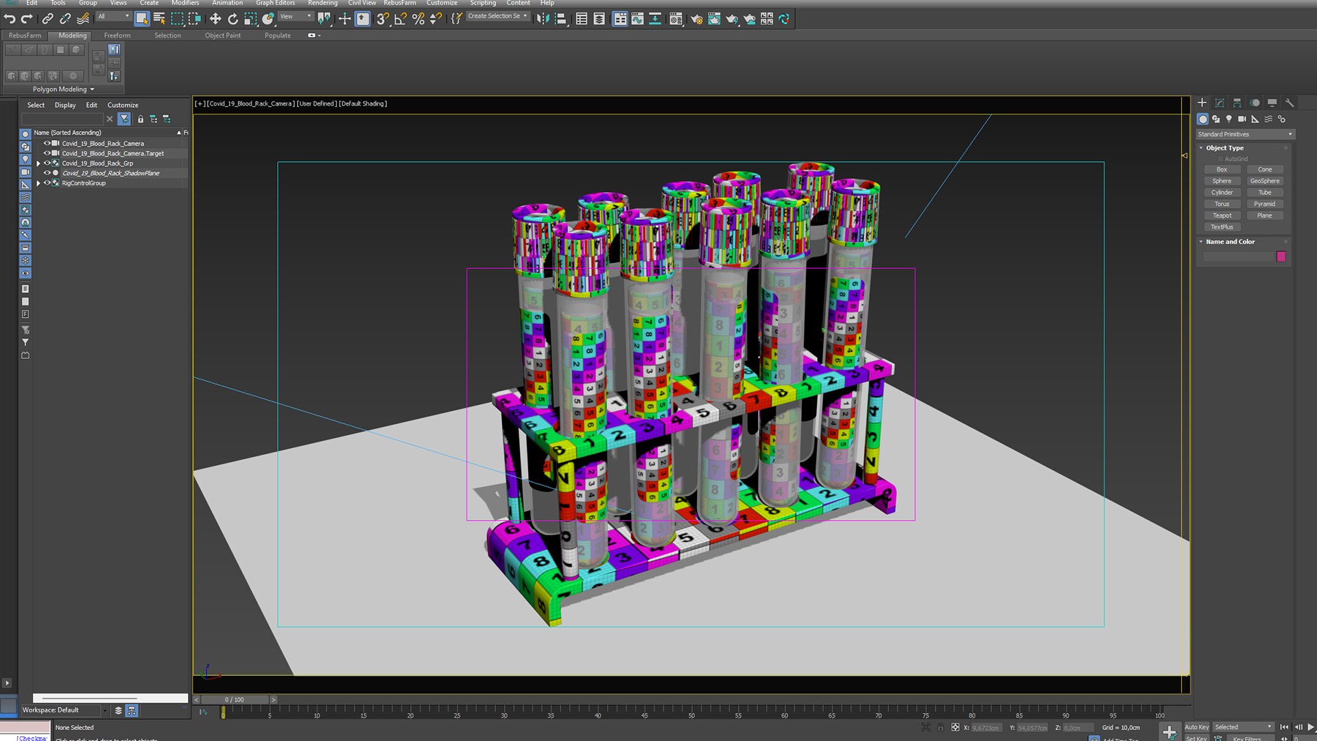Covid 19 Blood Vial Rack 3D Model - TurboSquid 2125392