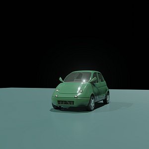 rigged blender car 3D