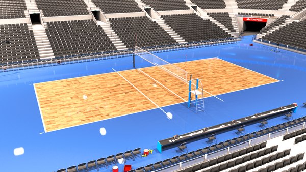 3D volleyball arena volley model - TurboSquid 1548162