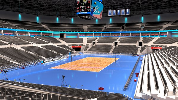 3D volleyball arena volley model - TurboSquid 1548162