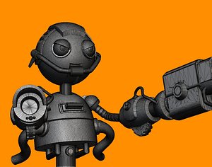 Robot character for 3d print 3D model