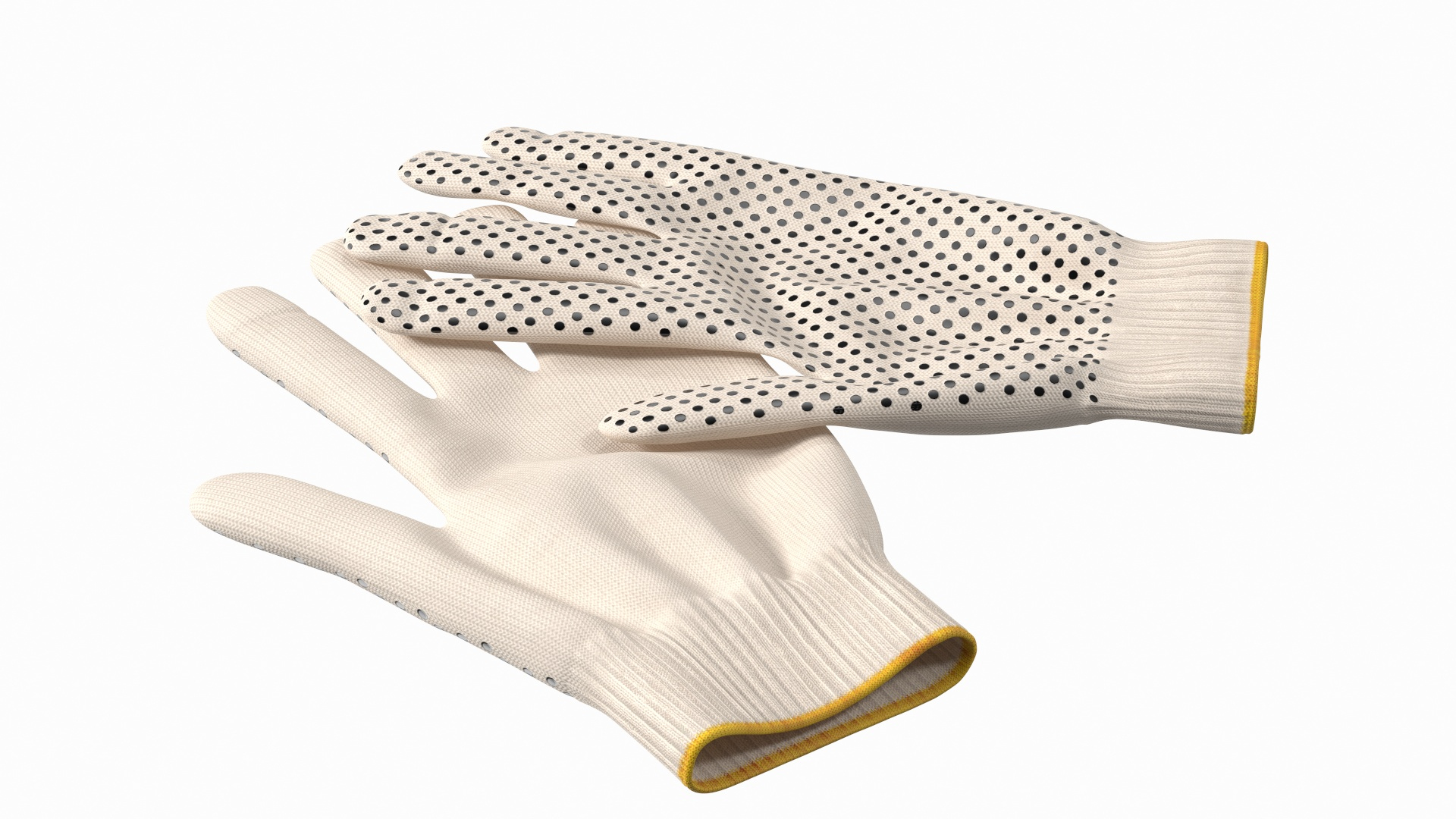 Beige online cotton gloves