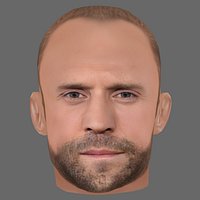 Jason Statham Head - Low poly head for game