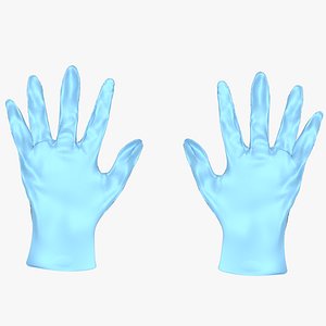 3D gloves model