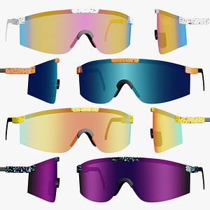Pit Viper Sport Sunglasses UV Protection Outdoor Sunglasses 3D Model