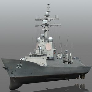 hmas hobart class destroyer 3D