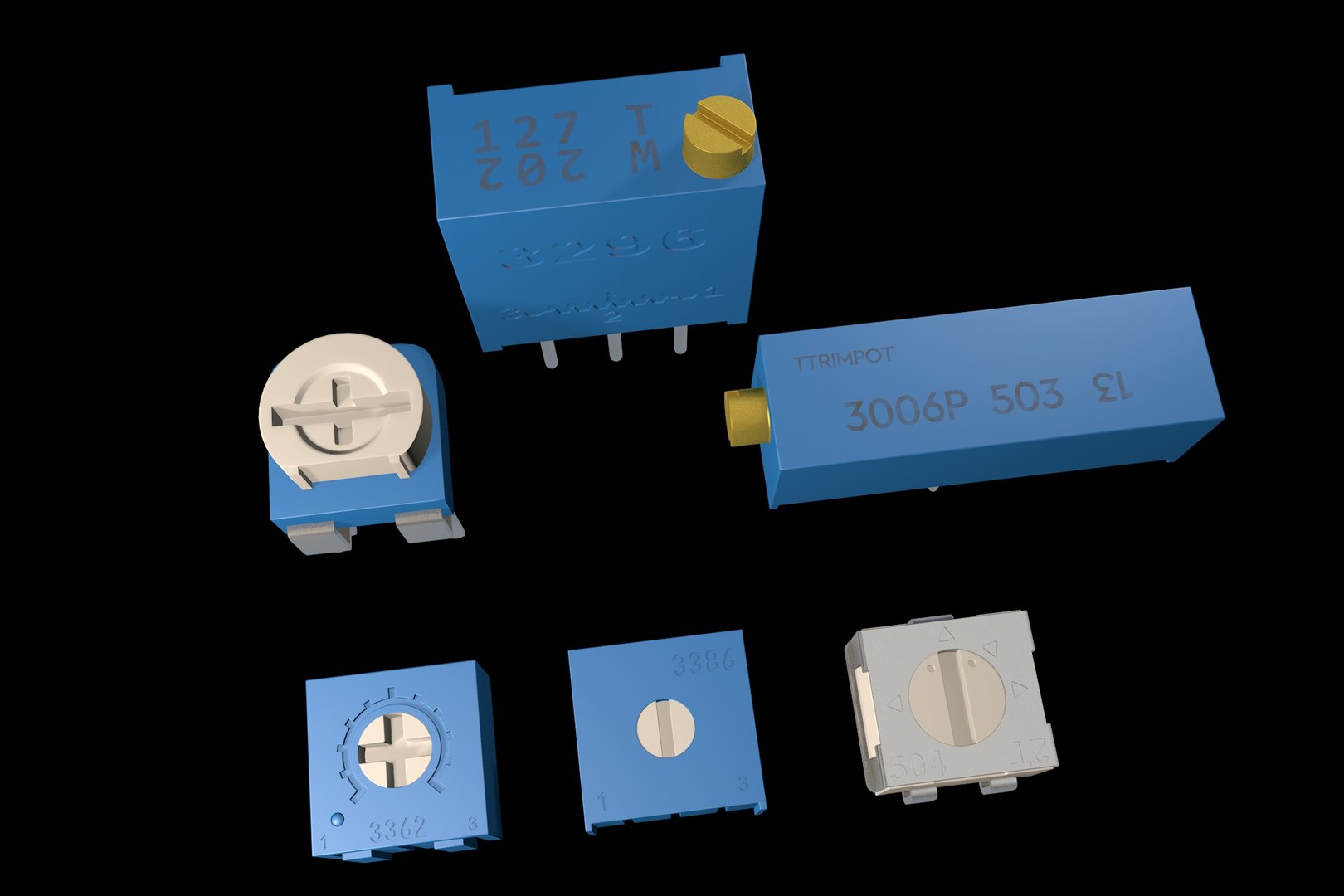 Trimpot Model - TurboSquid 1741030