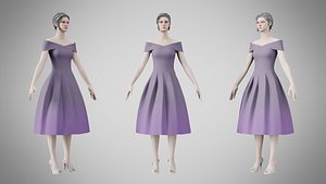 3D Dress 42 Salt Box model
