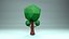 Stylizowane drzewo Low Poly - gotowe do gry
