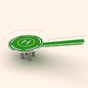 helipad architecture 3D model