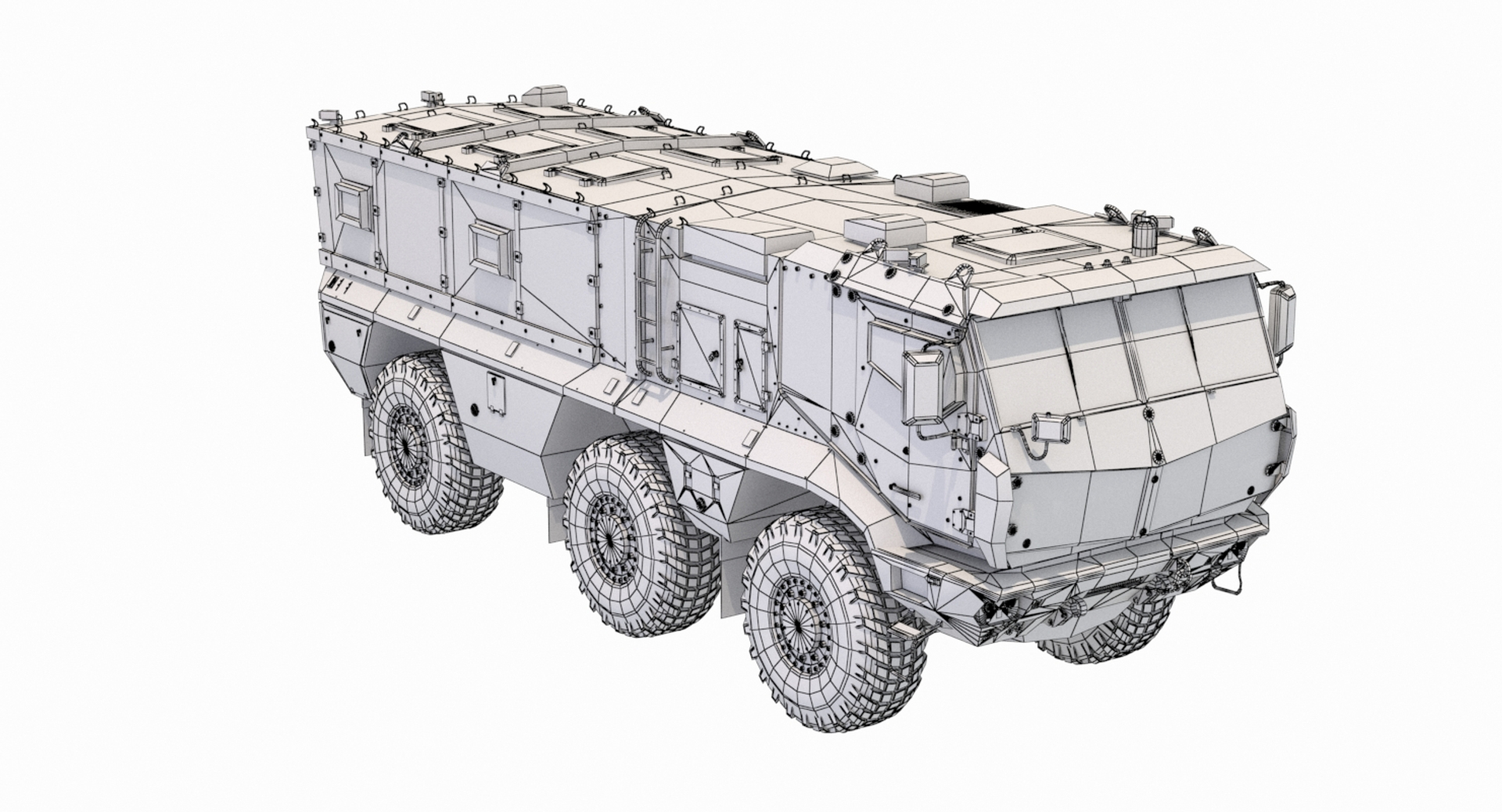 Пожарная машина КАМАЗ 3d модель