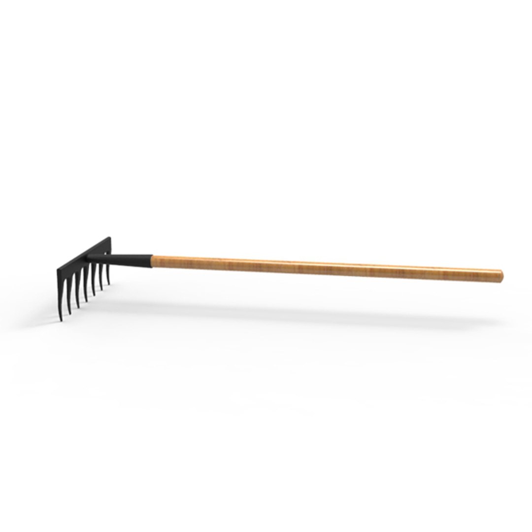 3d Model Garden Rake
