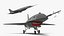 3D model Stealth Fighter Jet with Landing Gear Down Grey Rigged for Maya
