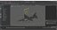 3D model Stealth Fighter Jet with Landing Gear Down Grey Rigged for Maya