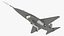 3D model Stealth Fighter Jet with Landing Gear Down Grey Rigged for Maya