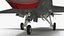 3D model Stealth Fighter Jet with Landing Gear Down Grey Rigged for Maya