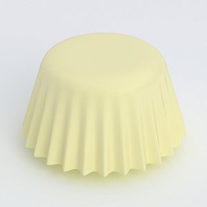 3D model Cupcake Mould white chocolate